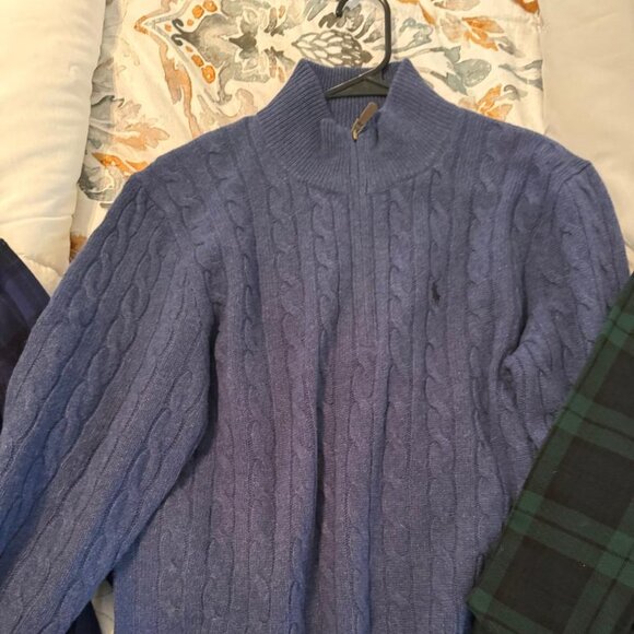 New Without Tags - Ralph Lauren Bundle - Large three 1/4 zip Polos long sleeve - Picture 2 of 7